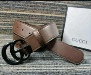 GUCC I GG BLACK BROWN BELT WID OG BOX