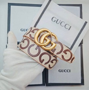 GUCC I GG PRINT BELT WID OG BOX DUST BAG