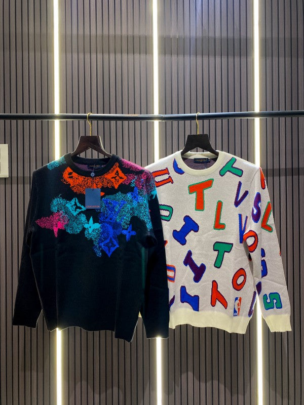 LOUIS_VUITTON PRINT PREMIUM TURKISH OVERSIZED SWEATER