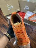 CHRISTIAN LOUBOTIN DIOMAND ORANGE PREMIUM SNEAKER