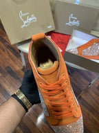 CHRISTIAN LOUBOTIN DIOMAND ORANGE PREMIUM SNEAKER