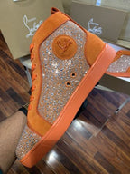 CHRISTIAN LOUBOTIN DIOMAND ORANGE PREMIUM SNEAKER