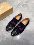 CHRISTIAN LOUBOUTIN OXFORD OUTLET LEATHER LOGO PREMIUM LOAFER