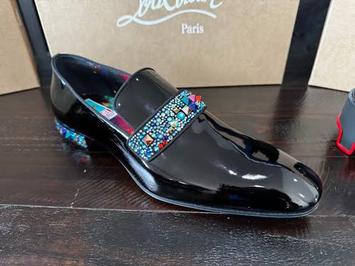 CHRISTIAN LOUBOTIN X MARVEL INFINITY ROCKS LIMITED EDITION PARTY WEAR PREMIUM LOAFER