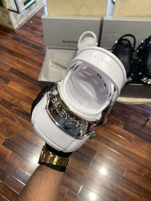 BALENCIAGA HARDCROCS WHITE PREMIUM MULE