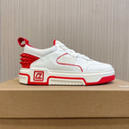 CHRISTIAN LOUBOTIN ASTROLOUBI LOW TOP WHITE SNEAKER