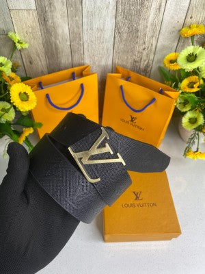 LOUIS VUITTON EMBOSE BELT WID OG BOX CARRY BAG 140