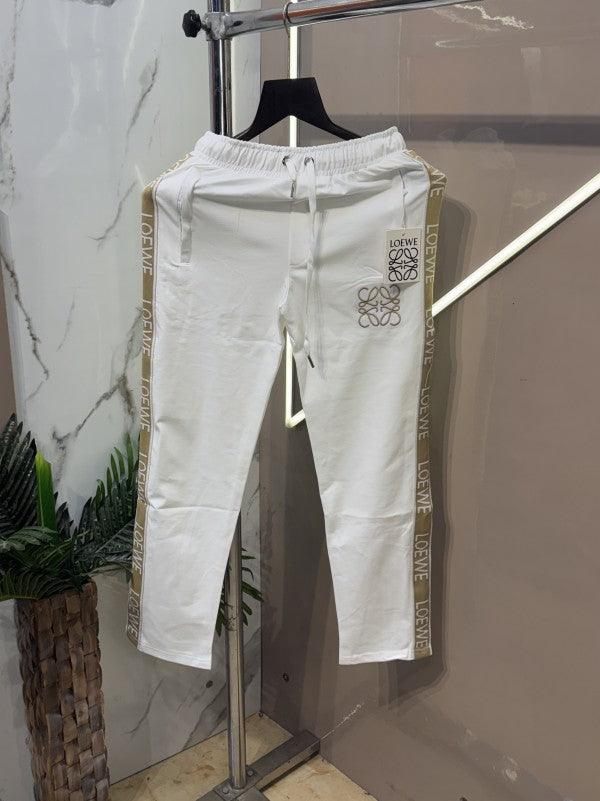 Loewe Imported Front Embroidery Side Stripes Very Premium Joggers