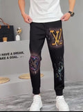 Louis Vuitton 100% Imported Premium Spray Printed Ultra Premium Joggers
