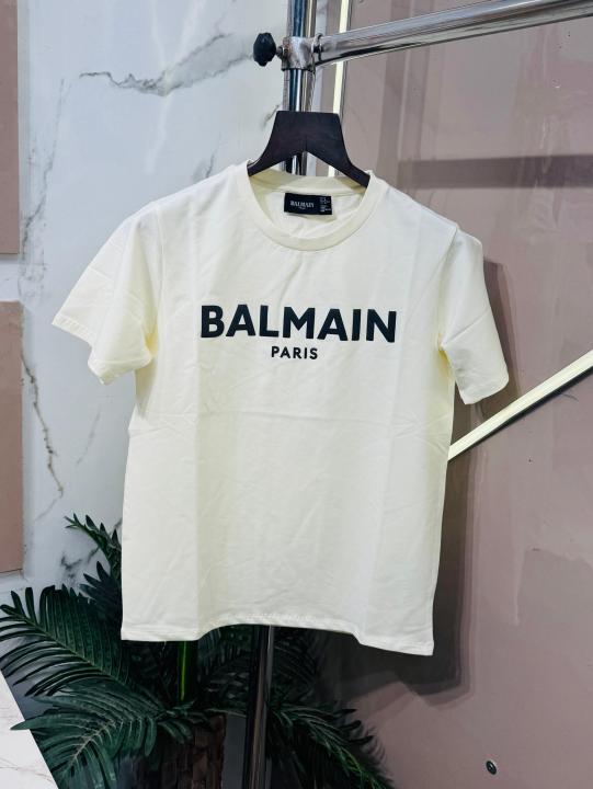 .BALMAIN.IMPORTED.FRONT.EMBOSSED.PRINTED.VERY.PREMIUM.ROUND.NECK.TSHIRT.