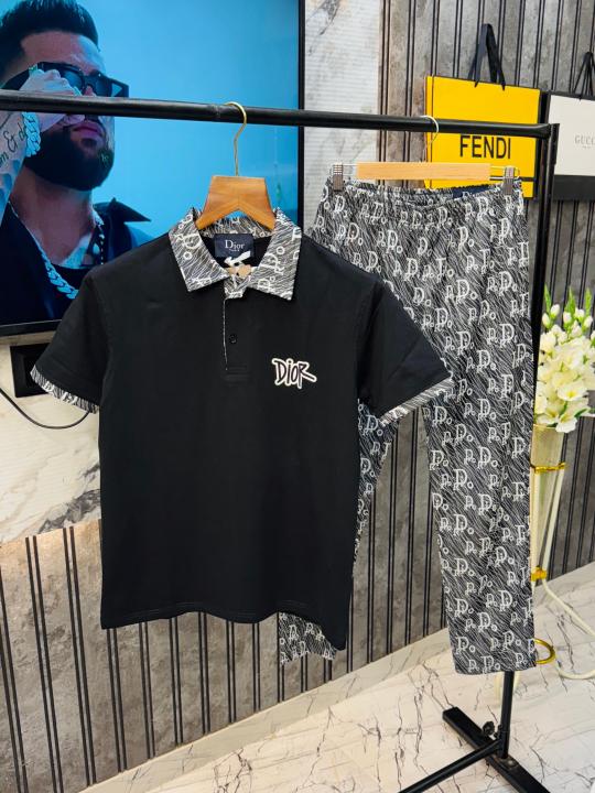 Christian Dior Imported Contrast Very Premium Tracksuit With Brand Carry Bag