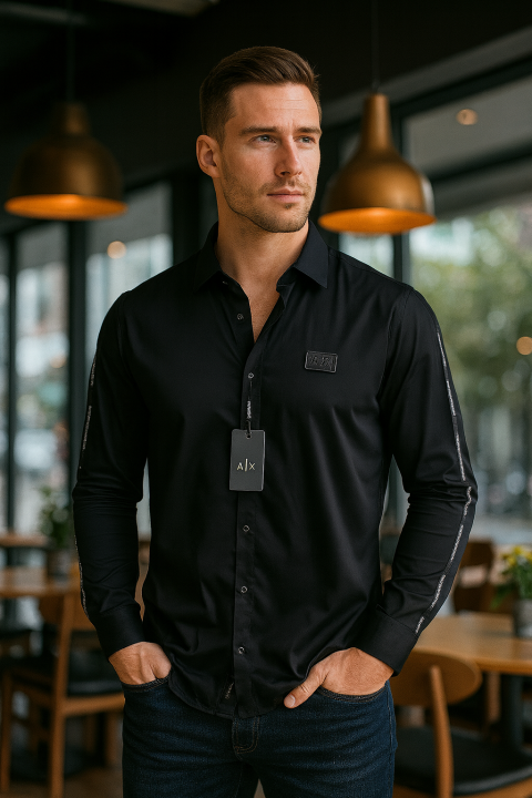 Ax Shirts Black K135-BK