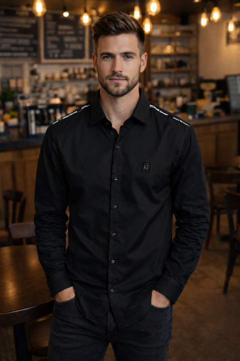 Ax Shirts Black K165-BK