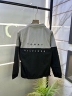 Tommy_Hilfiger Grey Imported Back Printed Super Premium Wind Shetter F3167-GY