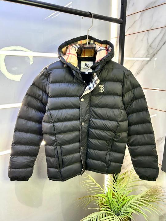 Burberr y Imported Dark Grey Super Premium Puffer Jacket F3098-DGY