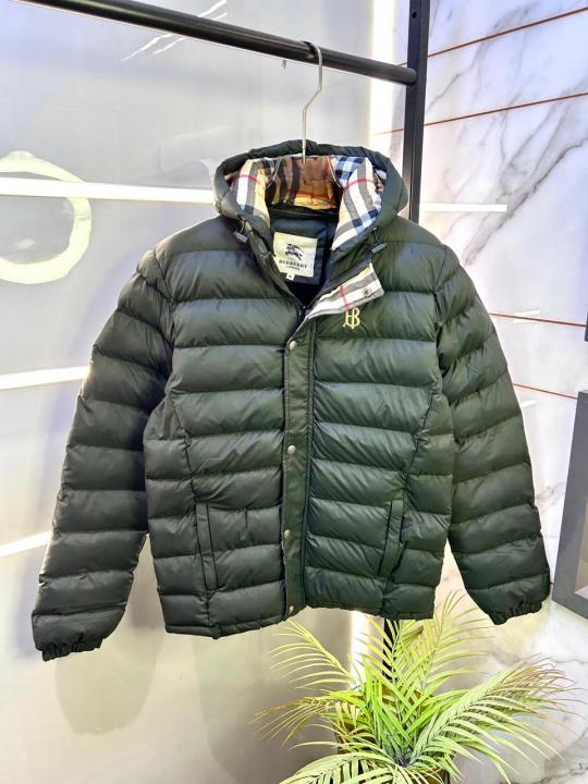 Burberr y Imported Dark Green Super Premium Puffer Jacket F3098-DGR