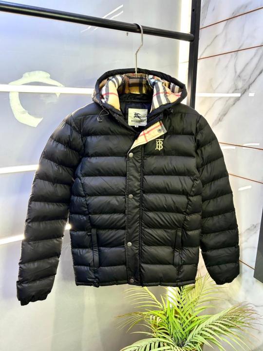 Burberr y Imported Black Super Premium Puffer Jacket F3098-BL
