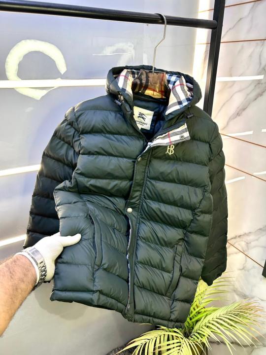 Burberr y Imported Dark Green Super Premium Puffer Jacket F3098-DGR