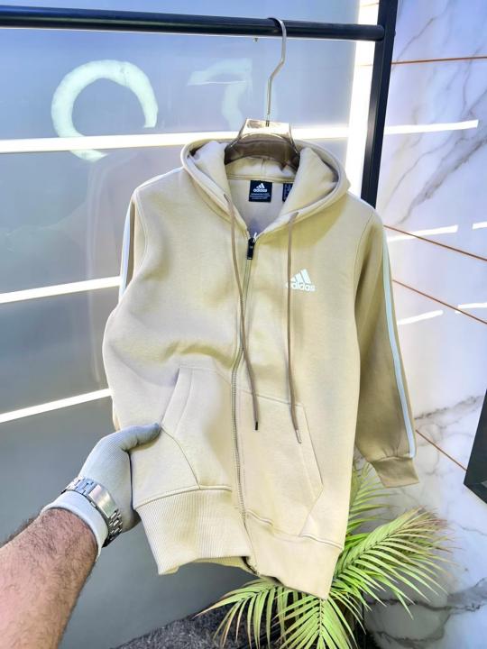 Adida s Imported Beige Super Premium Zipper Jacket F3334-BE