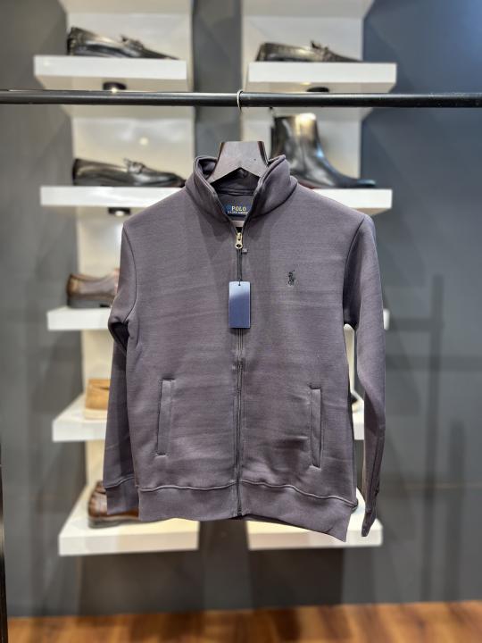 RALPH LAURE N PREMIUM IMPORTED ZIPPER JACKET GREY