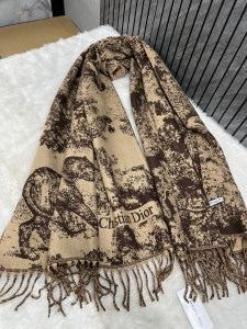 Dior Dd7 Woollen Scarf With Plain Ziplock Bag