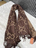 Gucci Gg27 Woollen Scarf With Plain Ziplock Bag