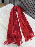 Gucci Gg28 Woollen Scarf With Plain Ziplock Bag