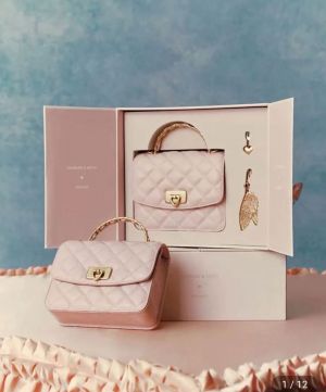 & Keith Hobo Bag With Og Box (Pink) 5733