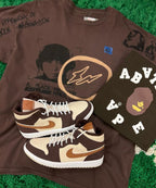 Nike Air Jordan Retro 1 Mid Brown Basalt Oatmeal Mocha